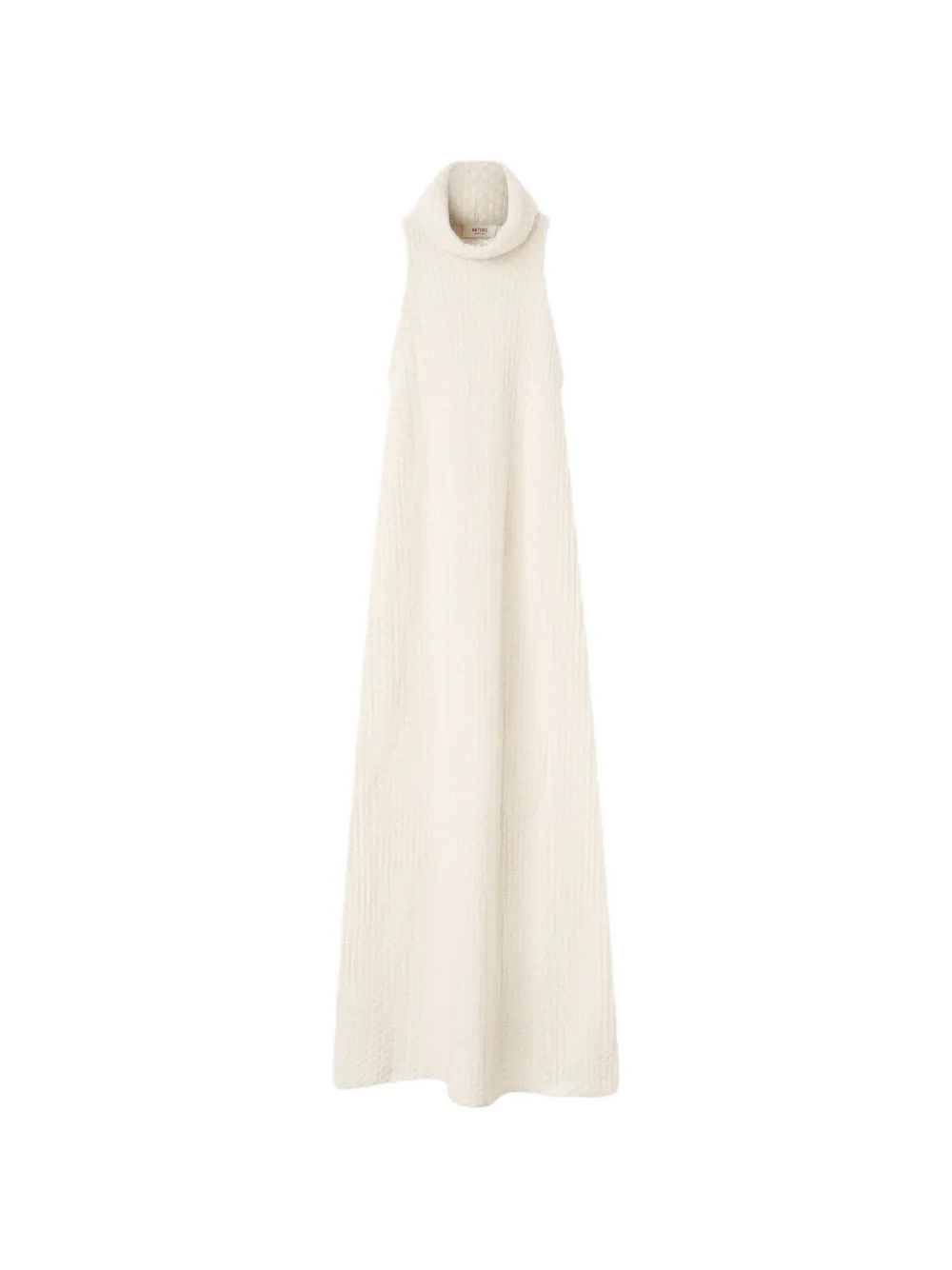 RETORI sleeveless maxi-collar maxi dress
