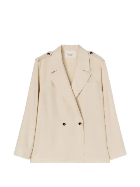 RETORI blazer de seda con dos botones