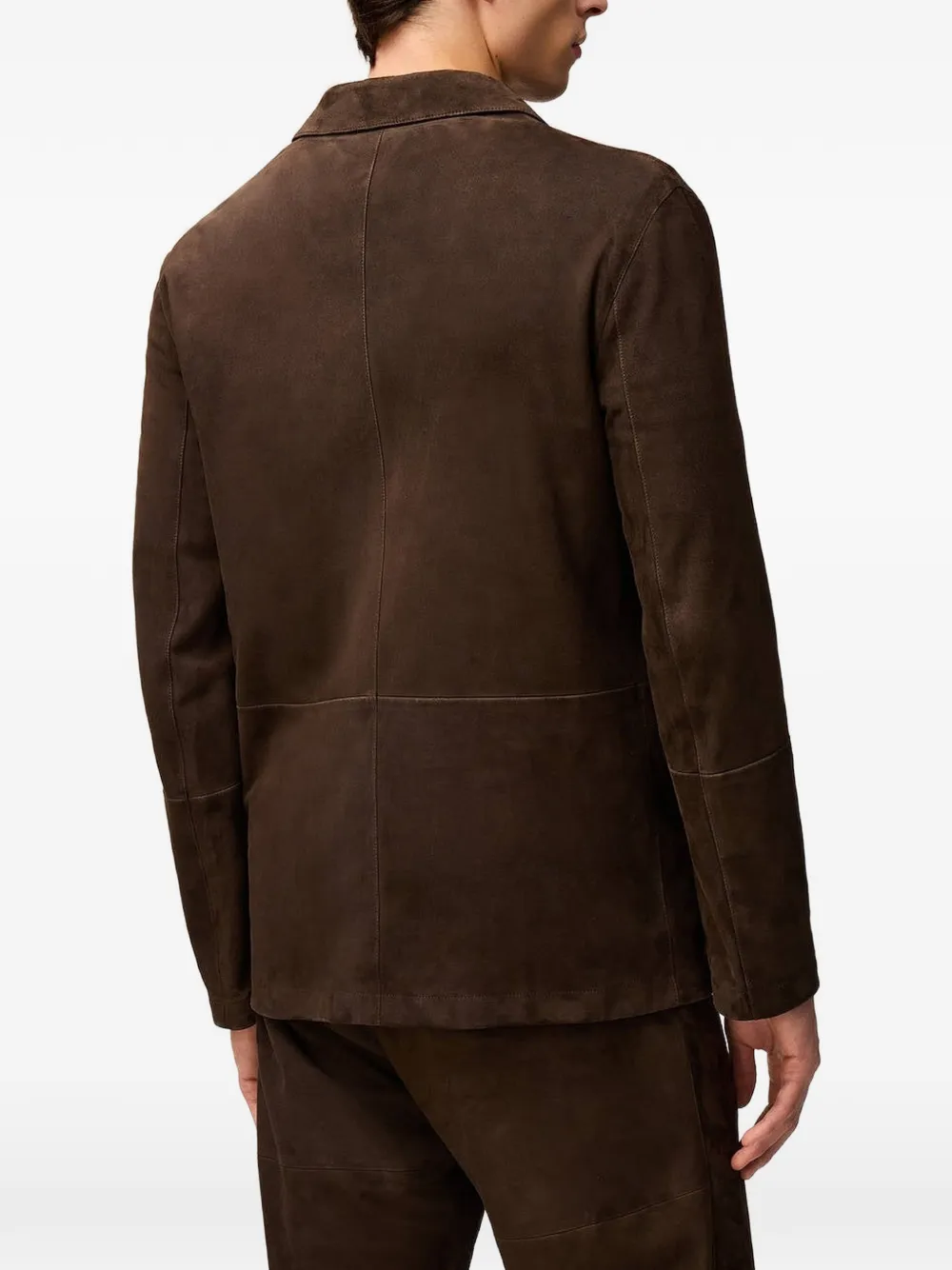 RETORI Blazer met enkele rij knopen Bruin