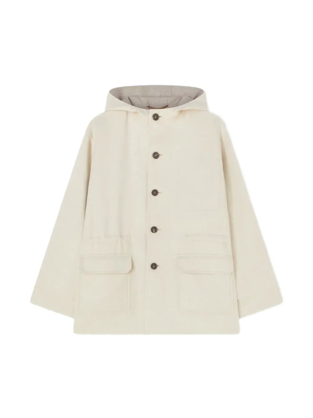 RETORI hooded reversible parka - Toni neutri