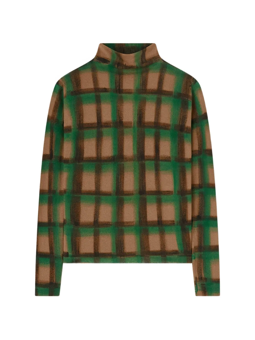 RETORI check cashmere sweater - Verde