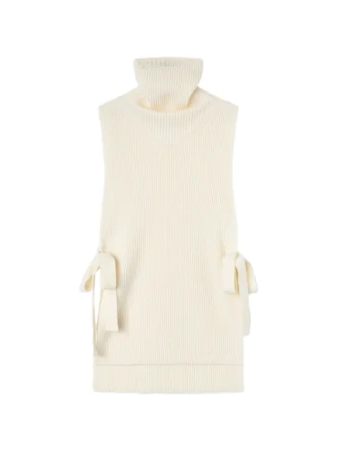 RETORI rib-knit side-tie vest