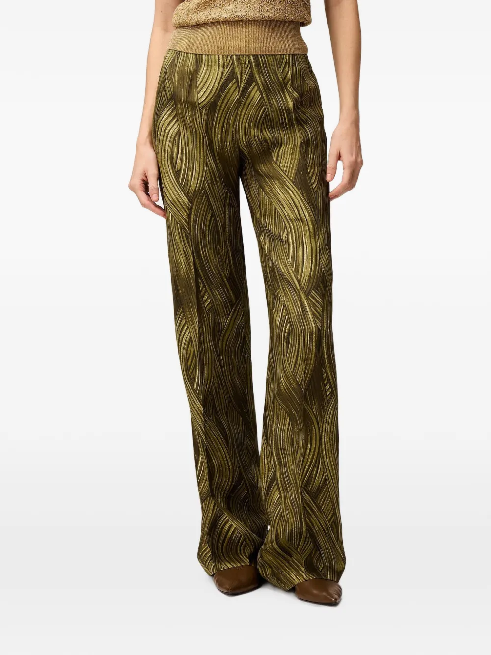RETORI Straight broek Groen