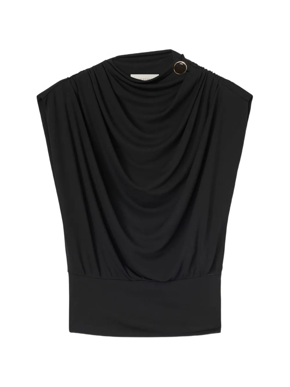 RETORI draped top - Nero