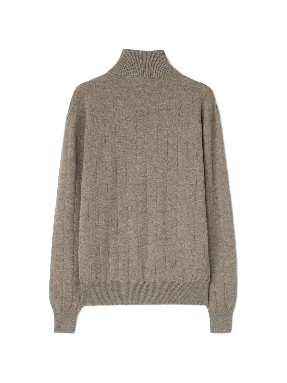 RETORI Geruite sweater met hoge hals Beige