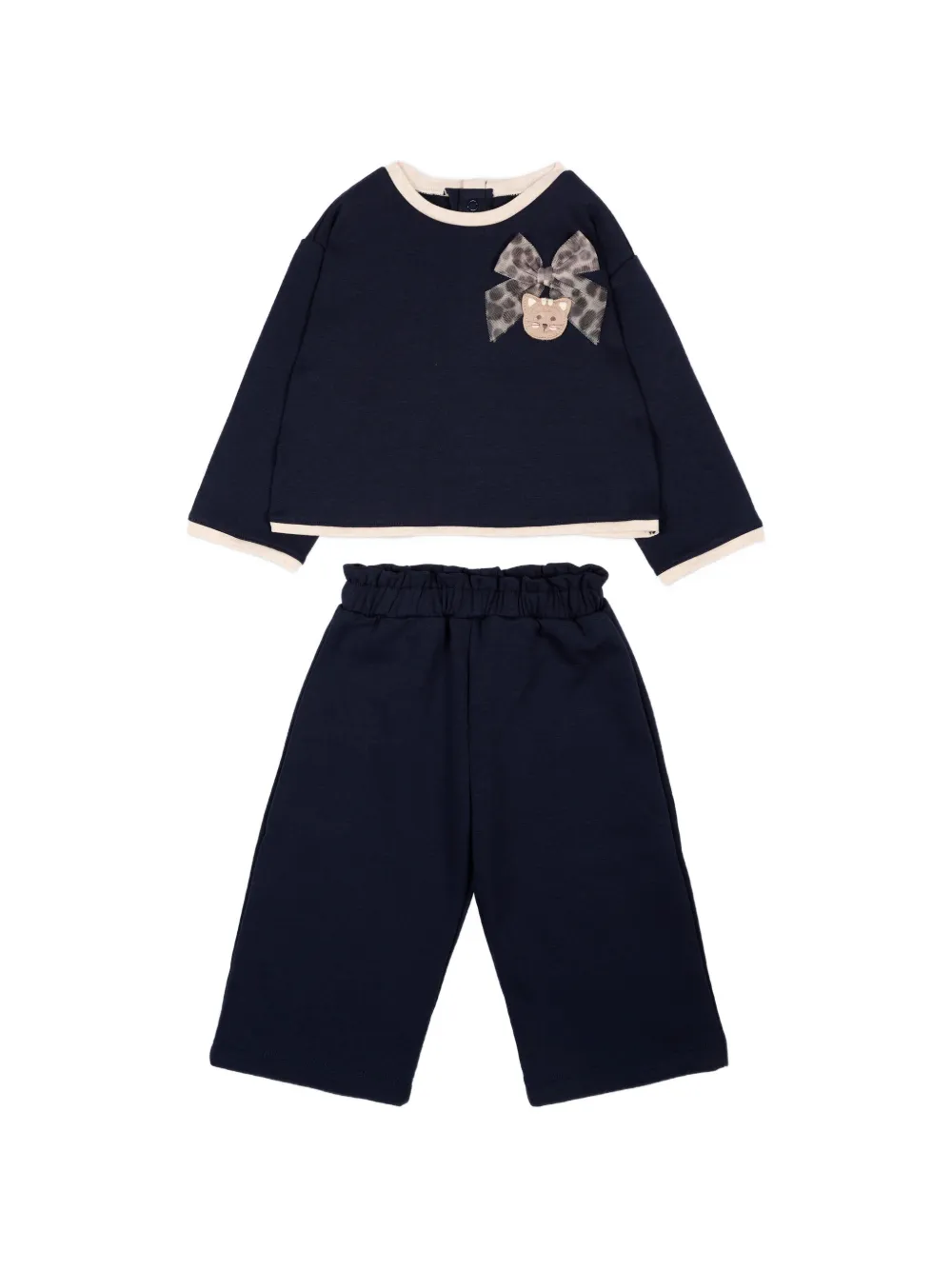 Mayoral bow-detail track pants - Blau