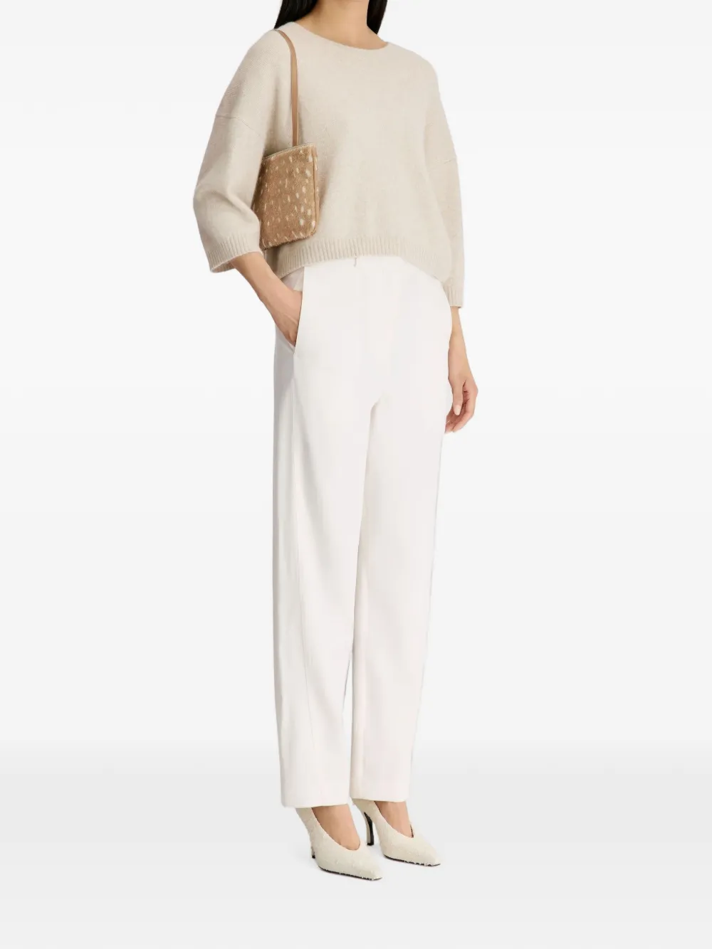LouLou de Saison Kian straight broek Wit