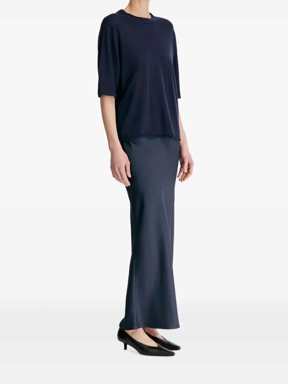 LouLou de Saison Nala LDS kasjmier T-shirt Blauw
