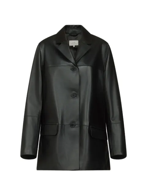 LouLou de Saison notch-lapel leather jacket