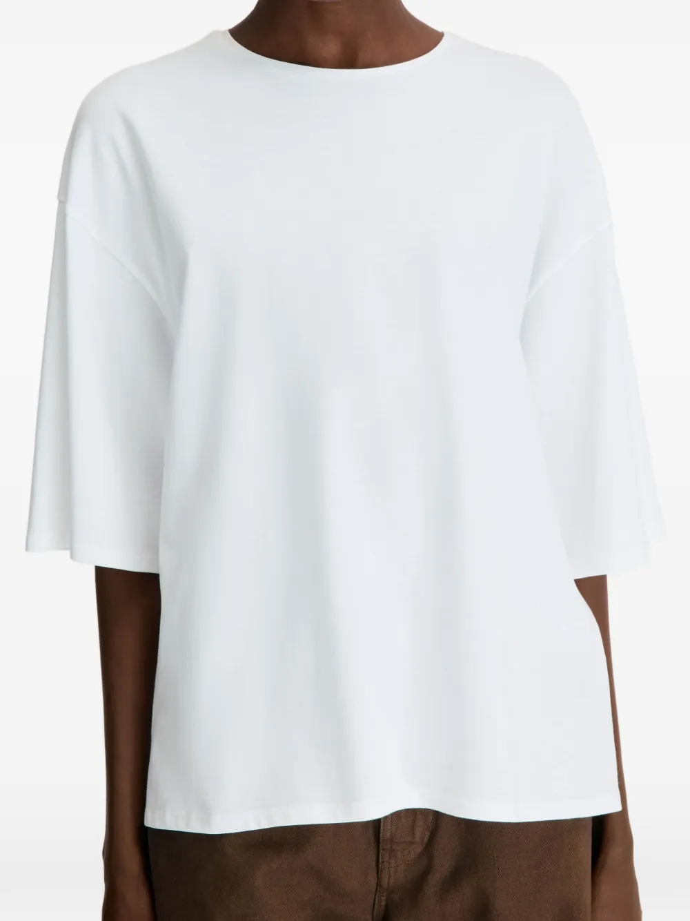 LouLou de Saison Osis LDS oversized boxy T-shirt Wit