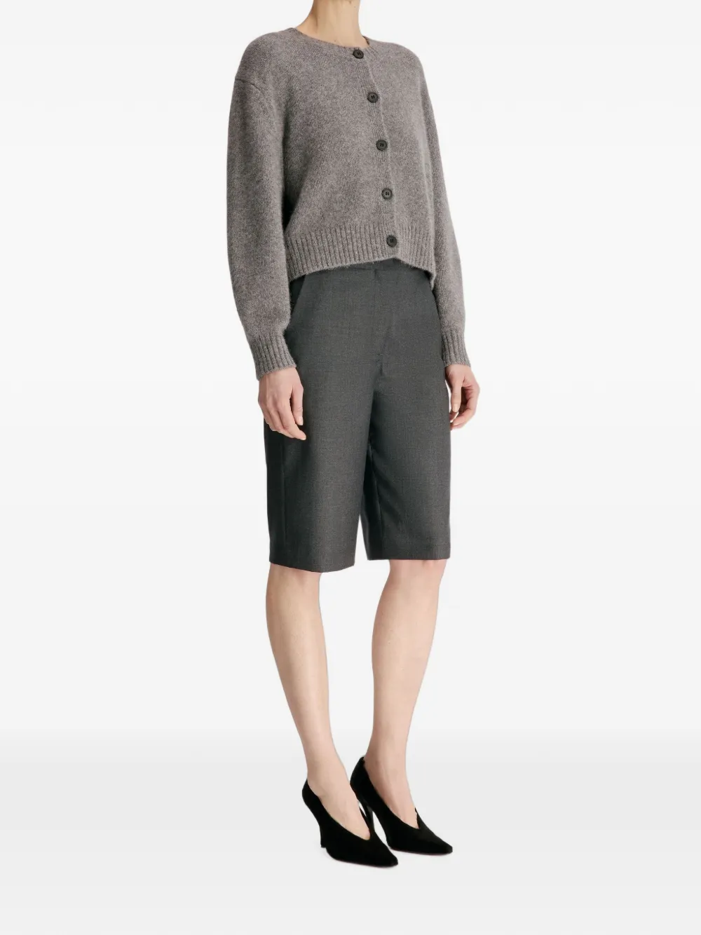 LouLou de Saison Robi shorts met scheerwol Grijs