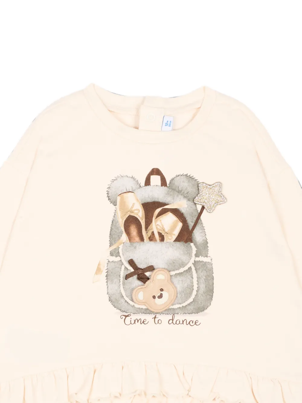 Mayoral T-shirt met print Beige