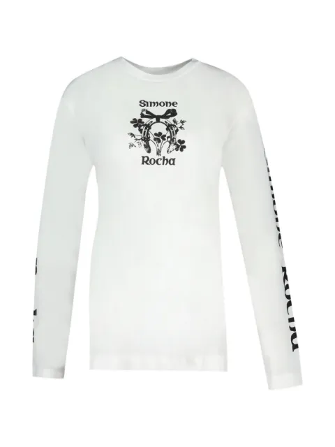 Simone Rocha Coming Up Roses Tシャツ