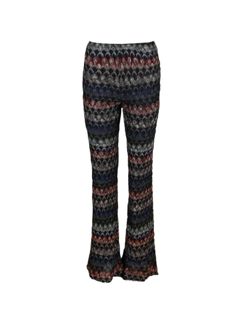 Missoni geometric-pattern knit trousers