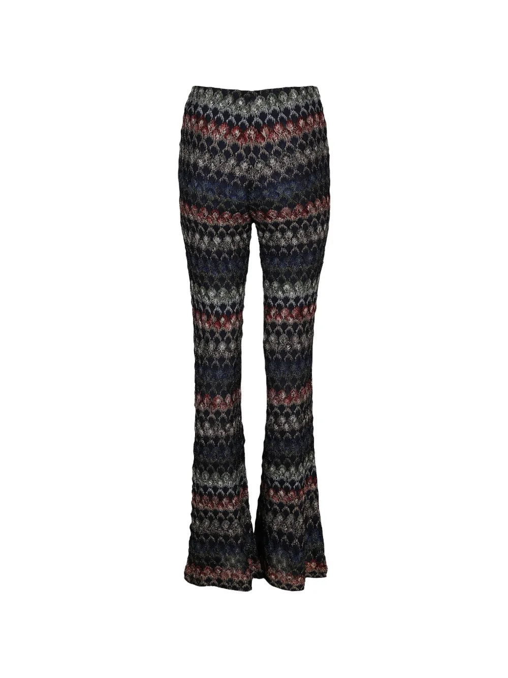 Missoni Geometric-pattern Knit Trousers in Blue, view 2