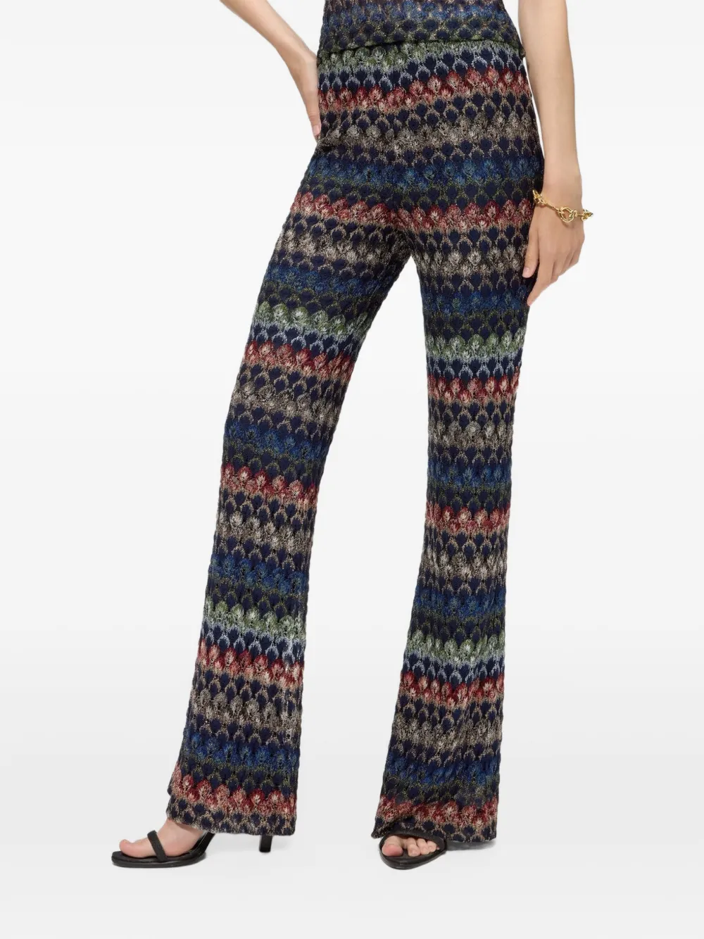 Missoni Broek met geometrisch patroon Blauw