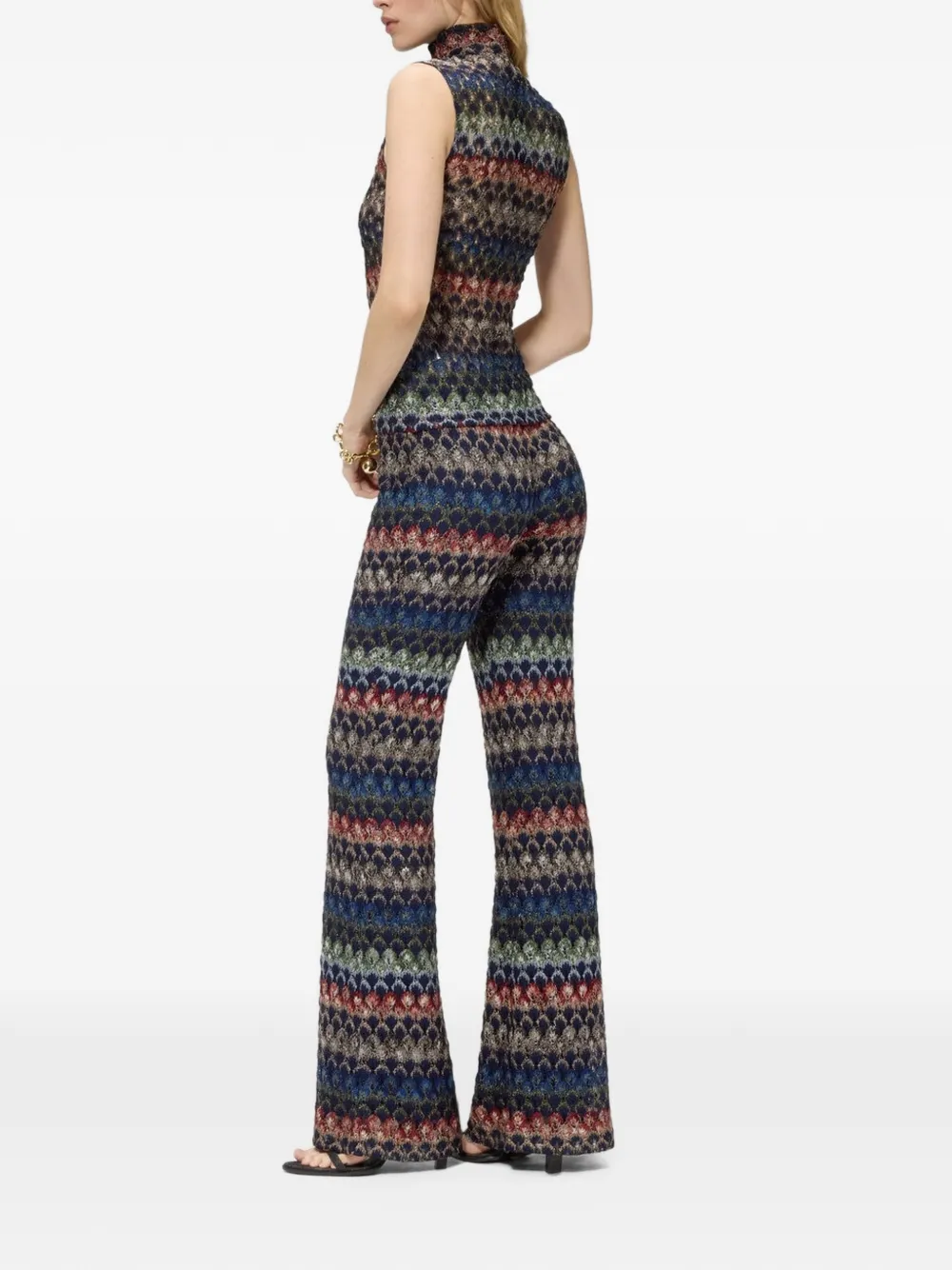 Missoni Broek met geometrisch patroon Blauw