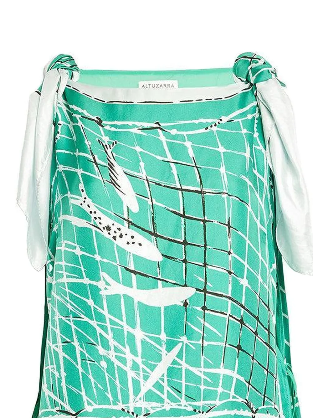 Altuzarra Siggi top met grafische print Groen