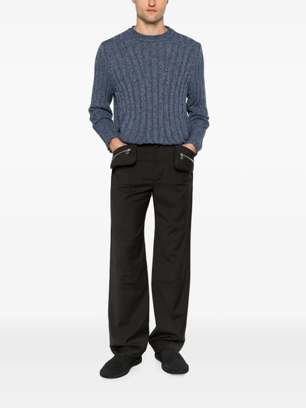 Kiko Kostadinov Komlo zip-pocket Trousers | Grey | FARFETCH