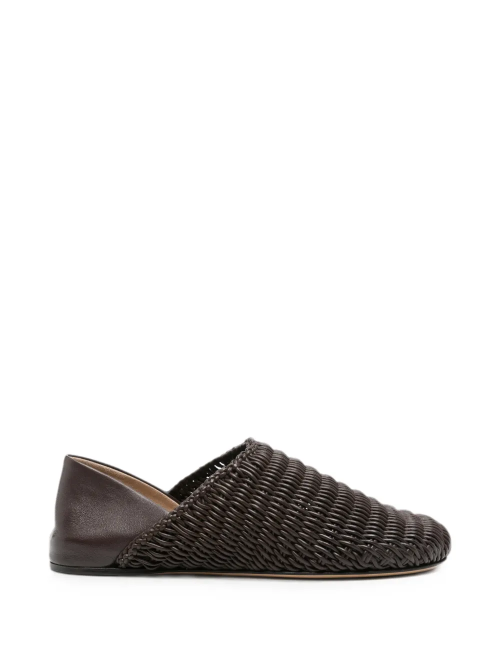 JW Anderson woven-leather mules - Marrone