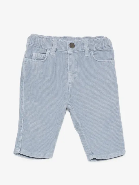Emporio Armani Kids pantalon en velours côtelé