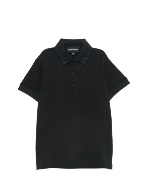 Emporio Armani Kids polo i piqué med logotryk