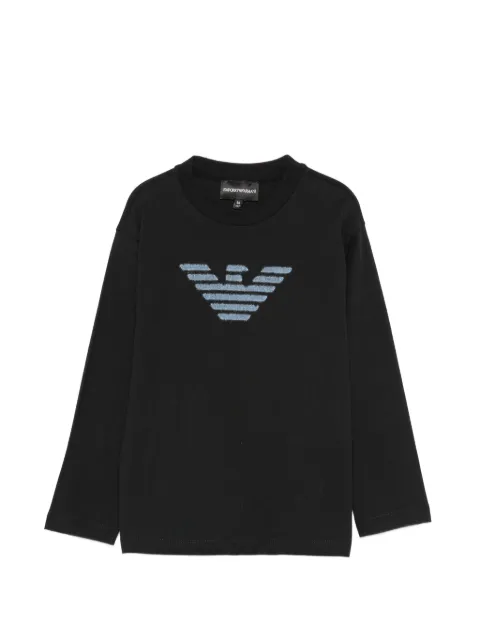 Emporio Armani Kids Langarmshirt mit Logo-Patch