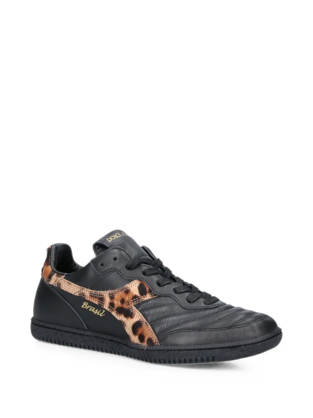 Dolce & Gabbana x Diadora Brasil calfksin sneakers Zwart
