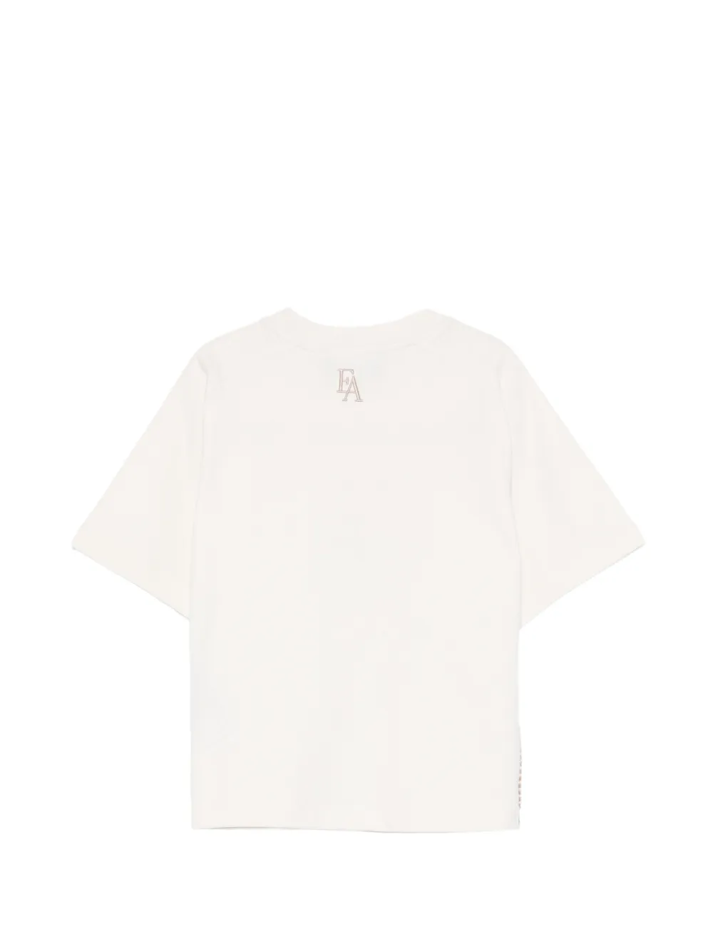 Emporio Armani Kids T-shirt met geborduurd logo Beige