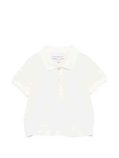 Emporio Armani Kids polo à logo brodé