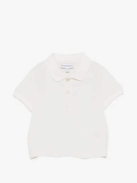 Emporio Armani Kids playera tipo polo con logo bordado