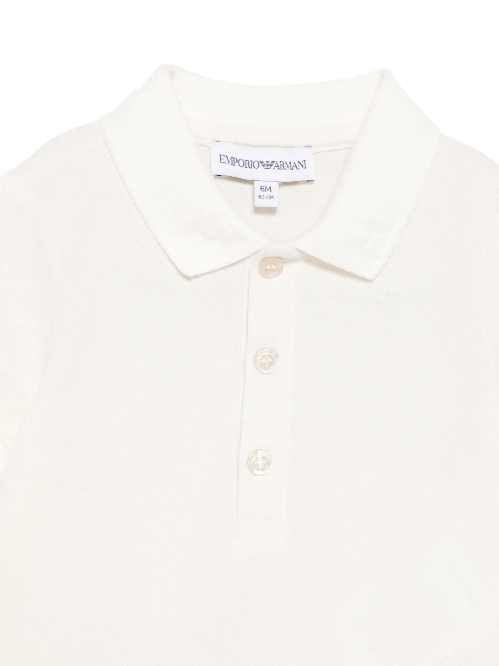 Emporio Armani Kids Poloshirt met geborduurd logo Beige