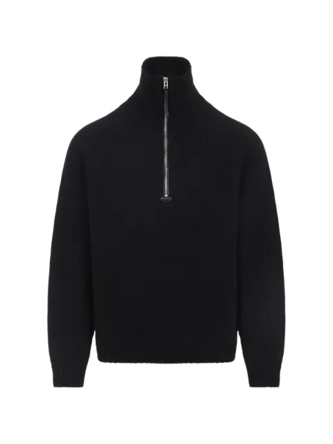 TOM FORD jersey de lana con media cremallera