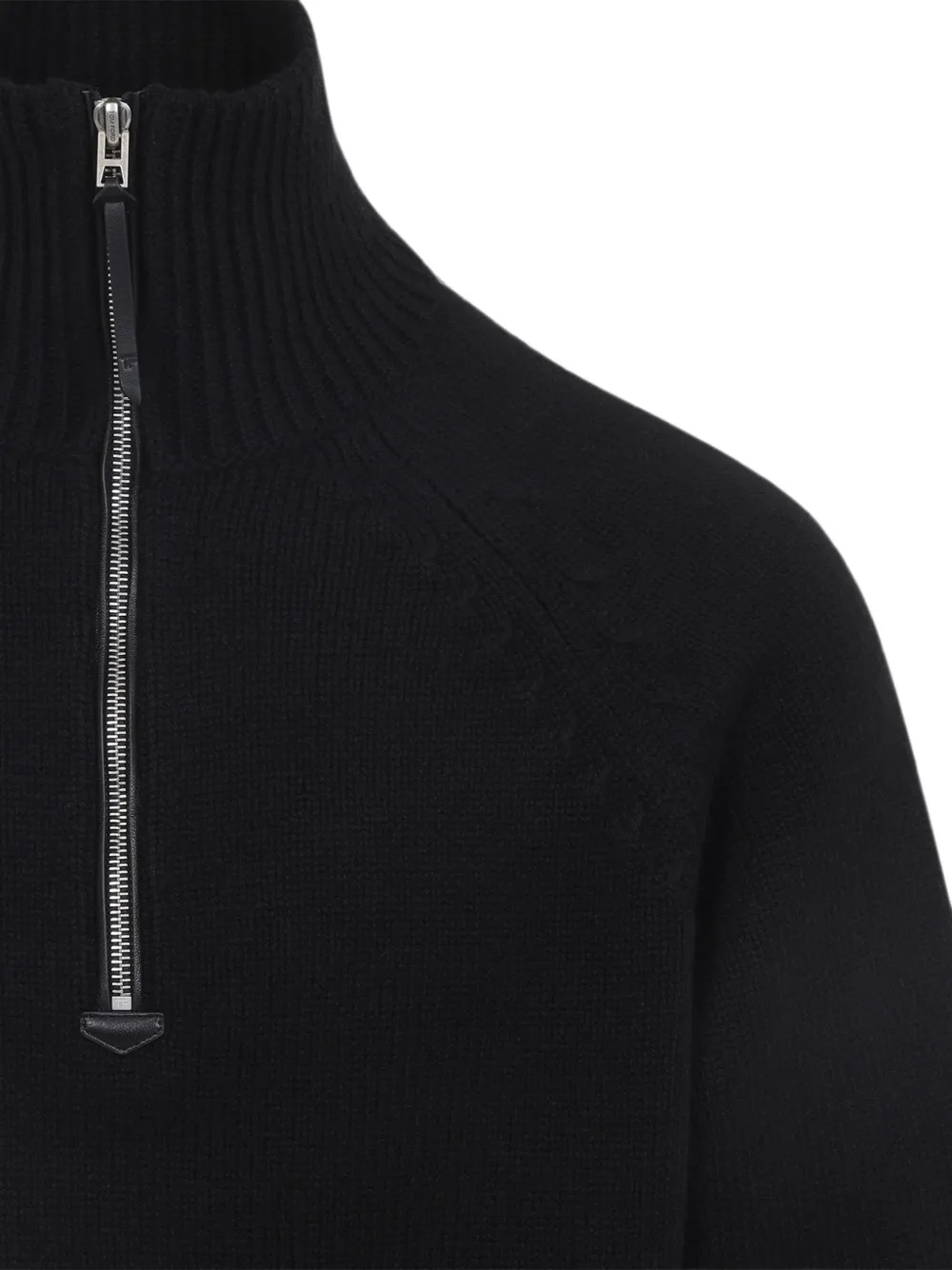 TOM FORD Trui met halve rits Zwart