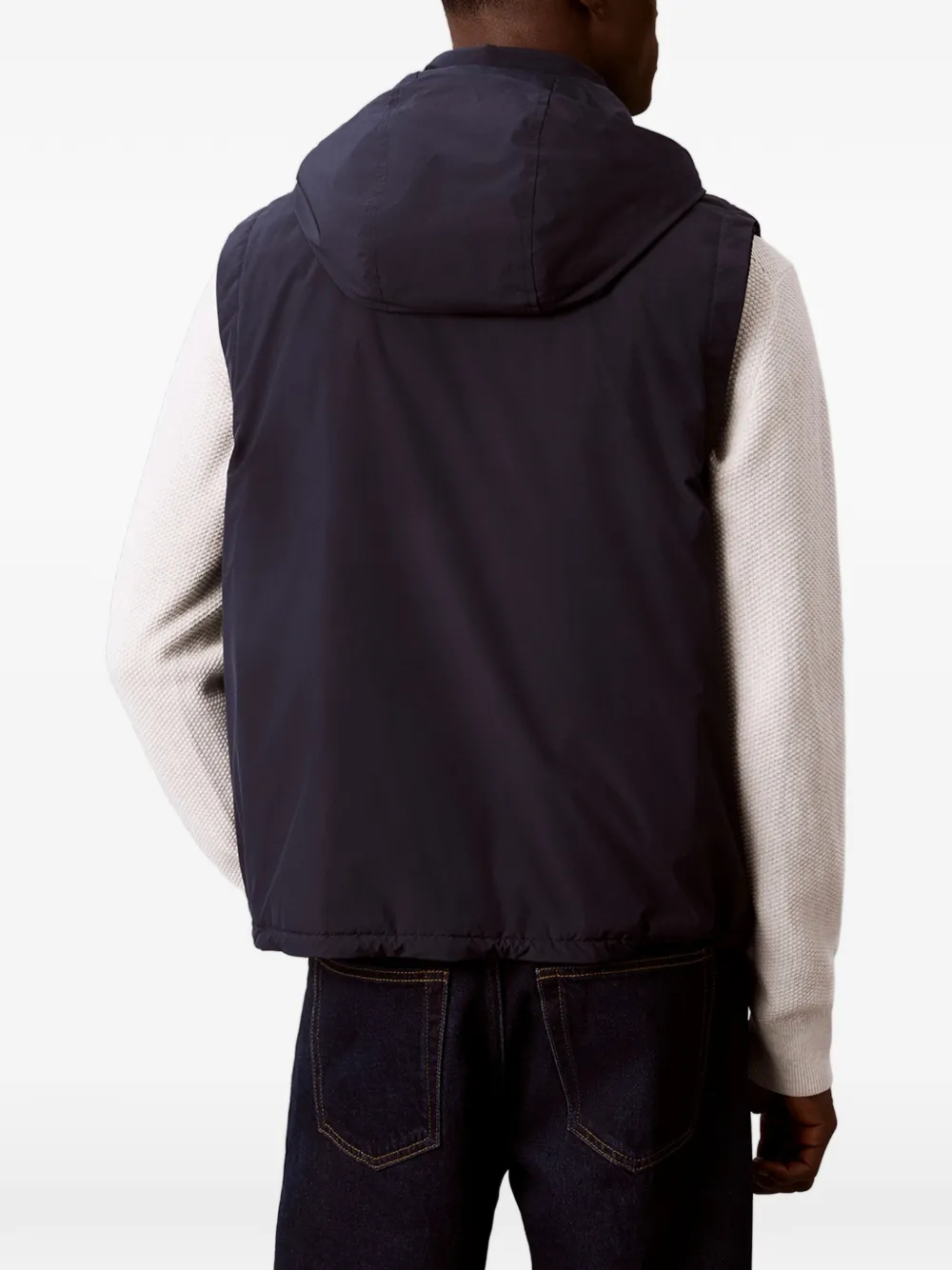 Calvin Klein Bodywarmer met capuchon Blauw