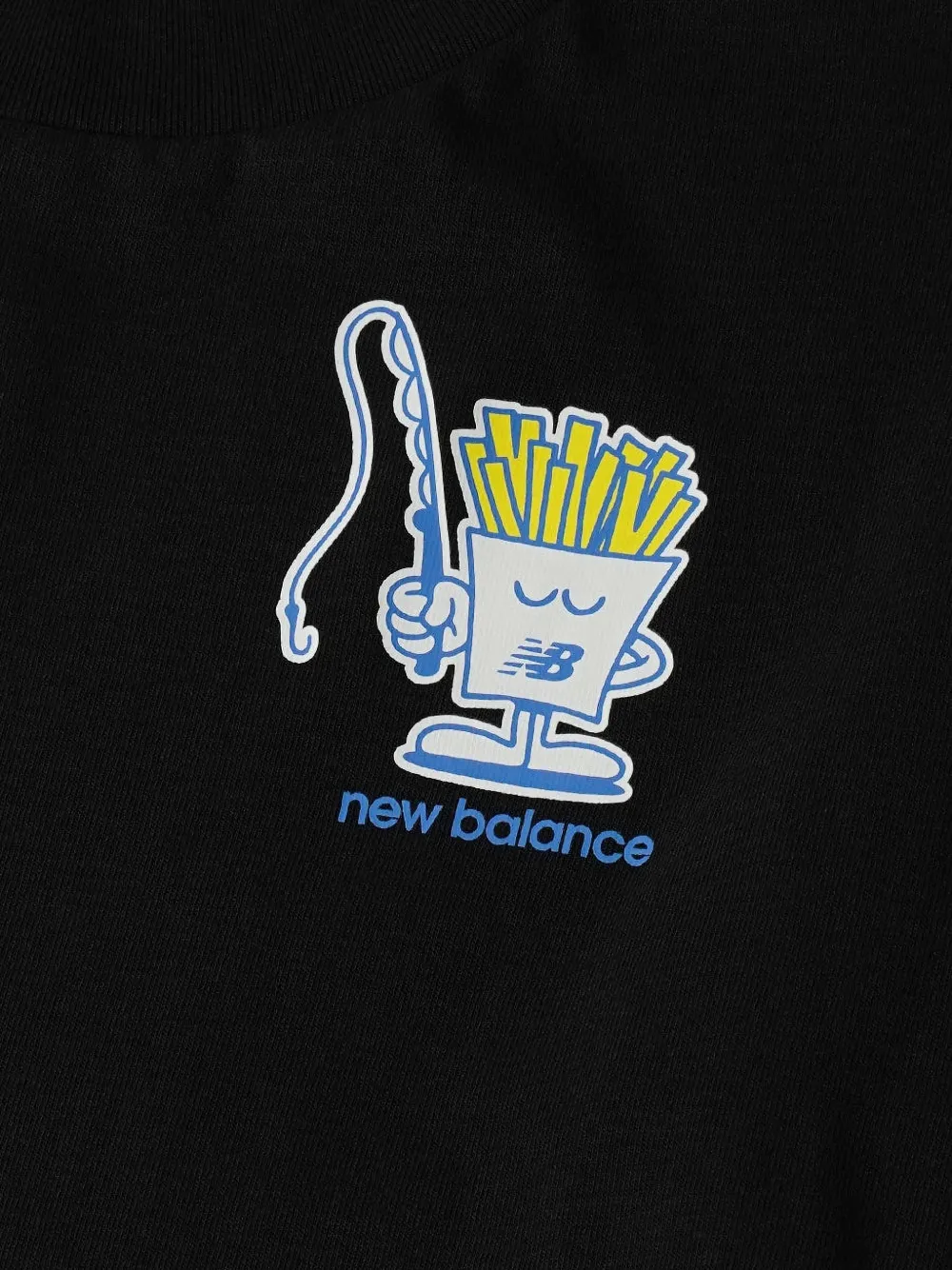 New Balance Fish And Chips graphic-print T-shirt Zwart