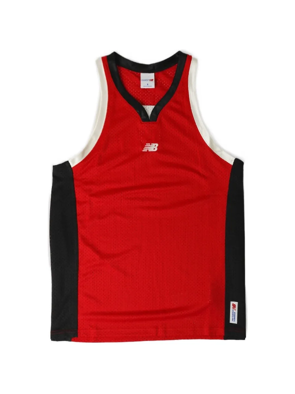 New Balance logo-embroidered mesh vest - Rosso