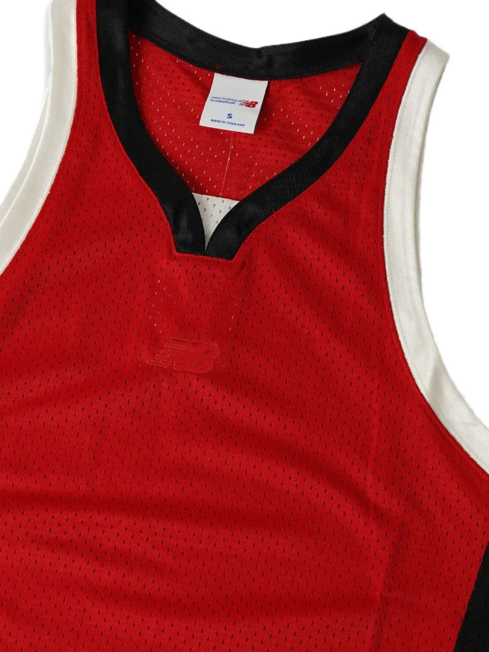 New Balance logo-embroidered mesh vest Rood