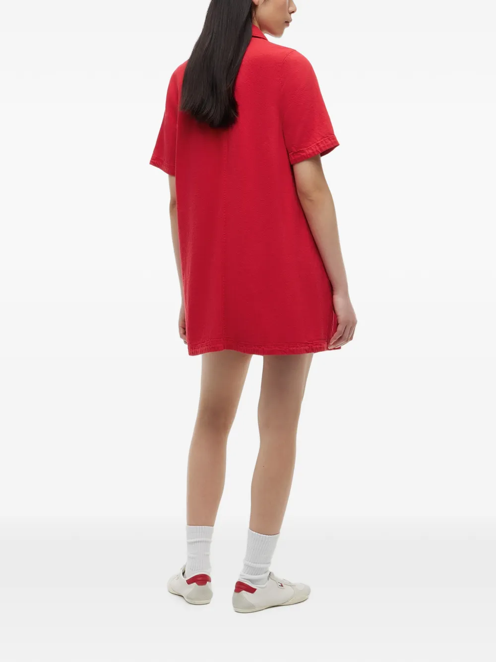 Tommy Hilfiger Mini-jurk met korte mouwen Rood
