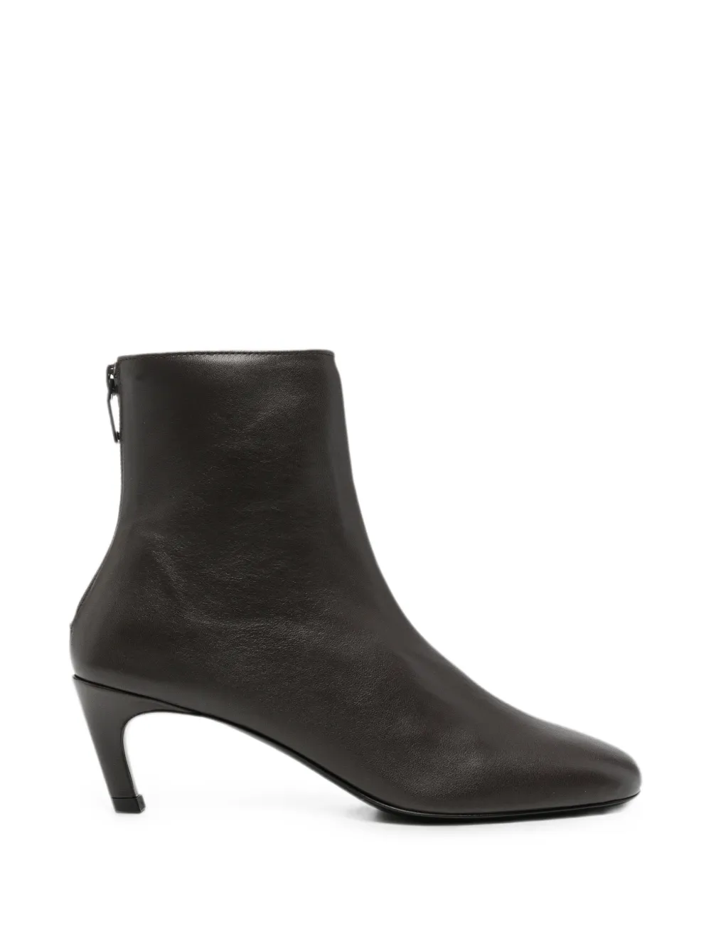 TOTEME leather ankle boots - Braun