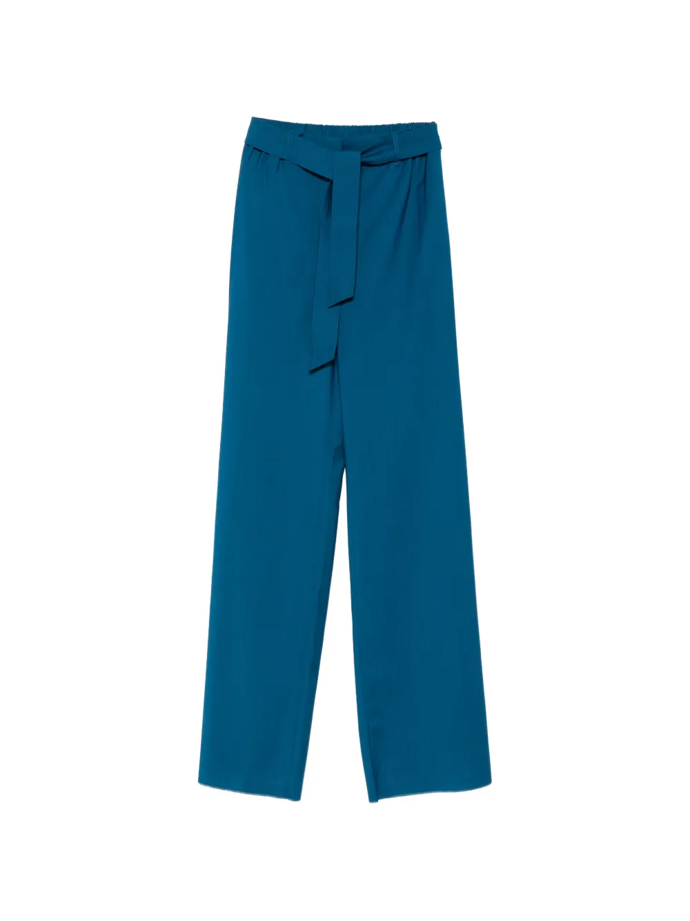 Max Mara Pantaloni a gamba ampia con cintura - Blu