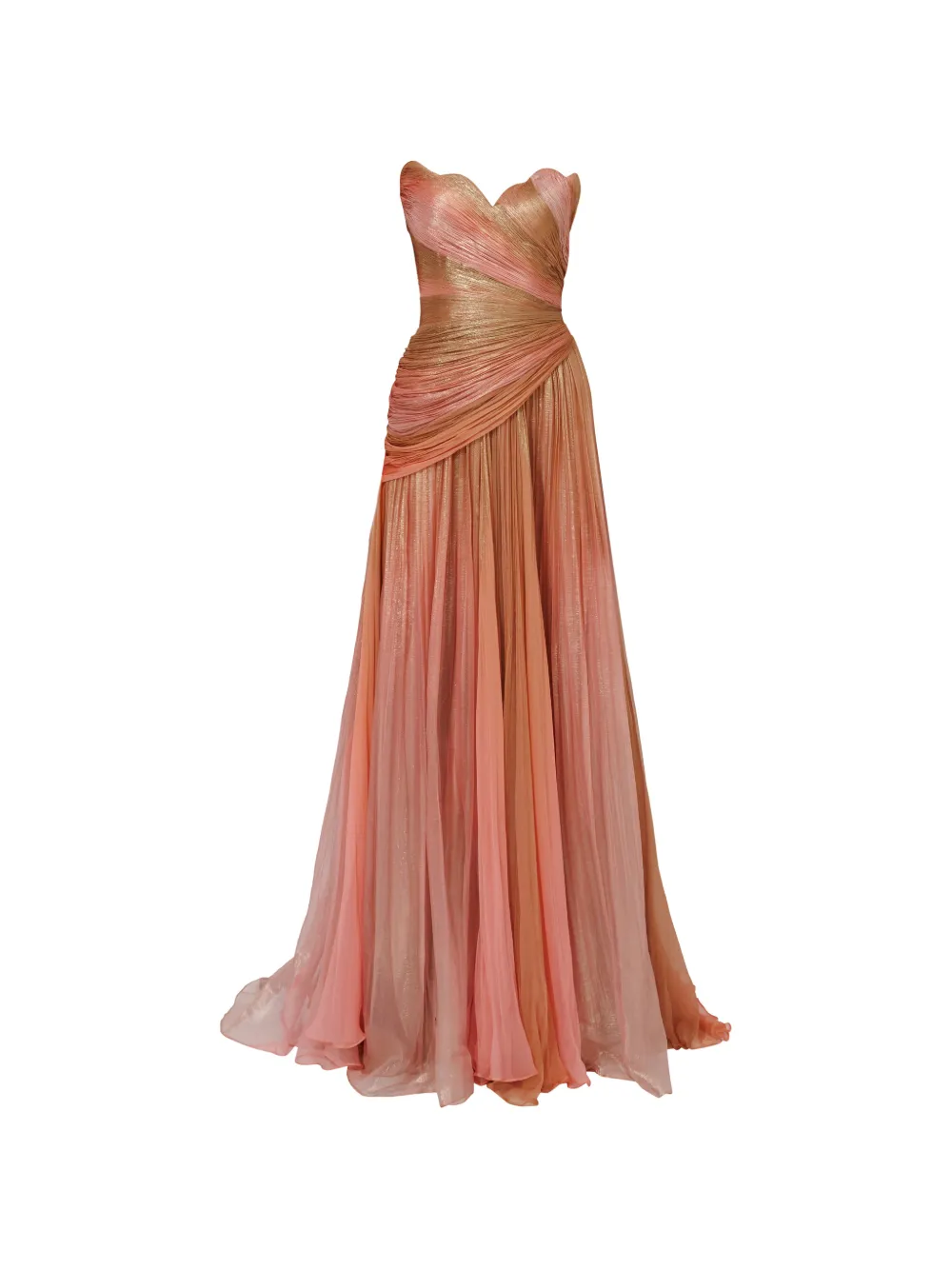 Iris Serban Melissa draped ombre-print maxi dress - Rosa