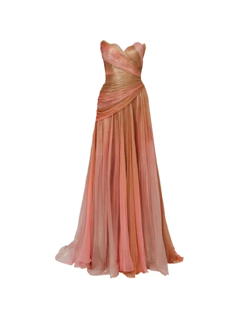 Iris Serban Melissa draped ombre-print maxi dress