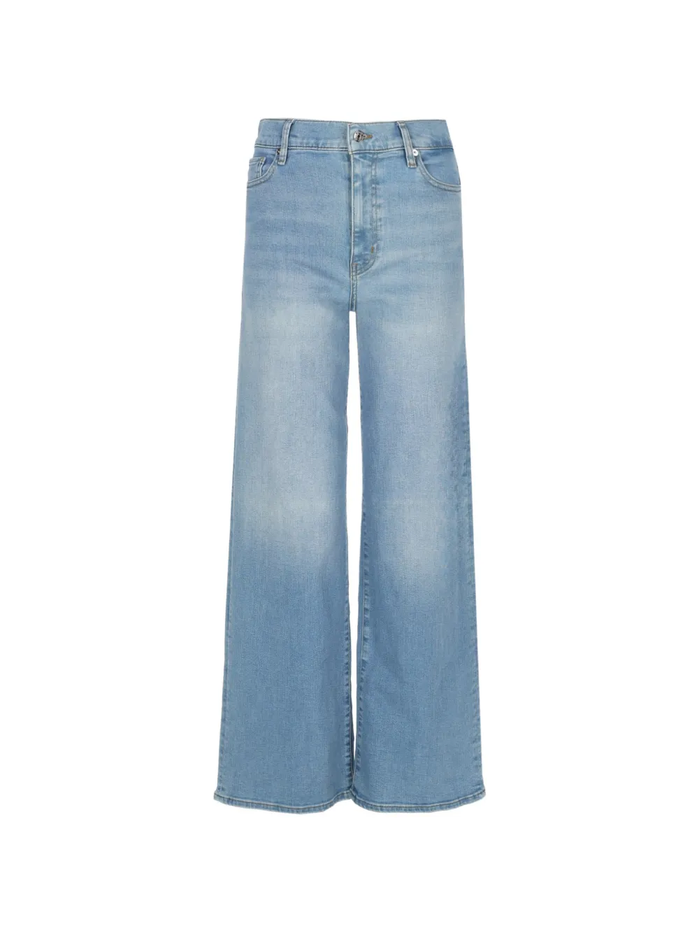 FRAME Le Slim faded wide-leg jeans - Blu