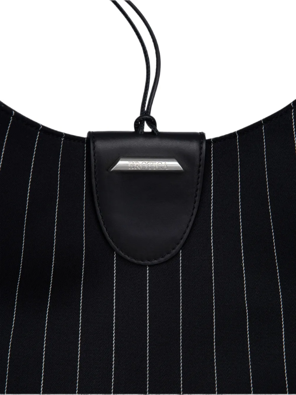 DONDUP Grote shopper met krijtstreep Zwart