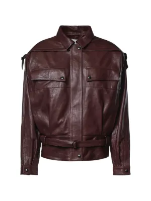 TOM FORD Leather Jacket | Red | FARFETCH RO