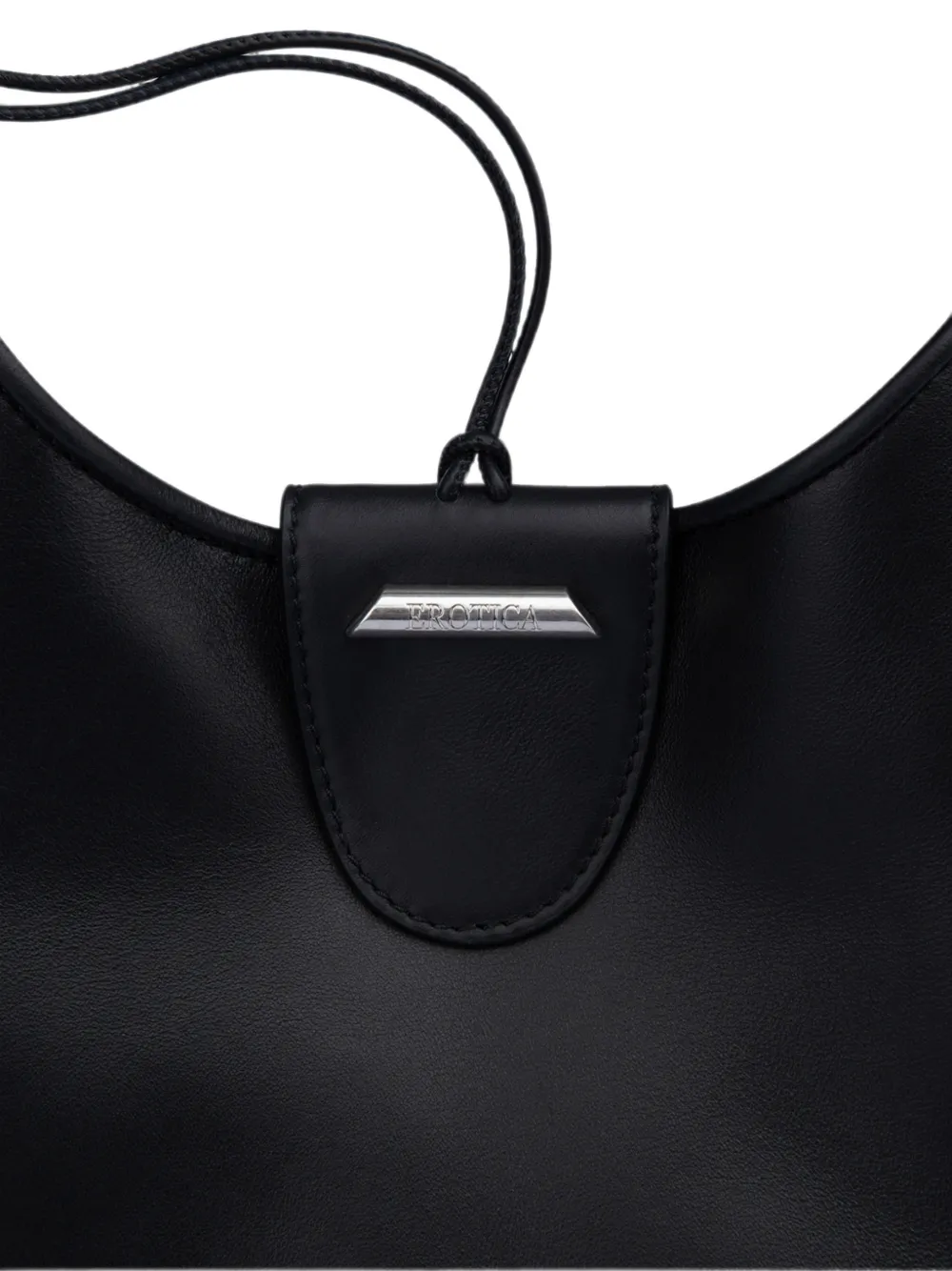 DONDUP Kleine shopper met ringdetail Zwart