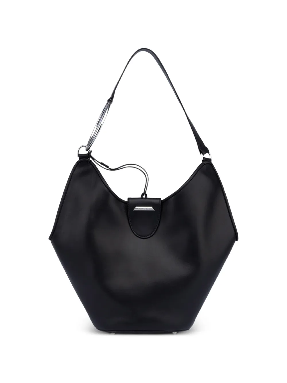 DONDUP small Erotica ring-detail shoulder bag - Nero