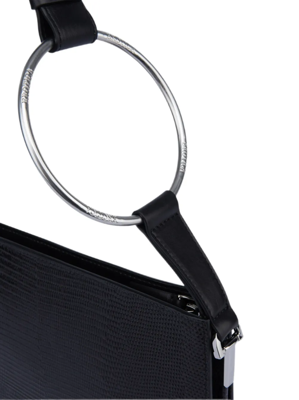 DONDUP Shopper met hagedissenhuid-effect Zwart