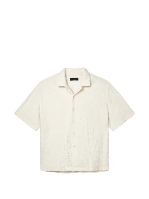 Purple Brand jacquard-logo terry-towel shirt